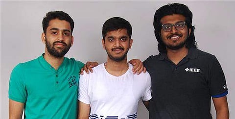 L-R (VR Karthik, Hemant Joshi, Hemant H Kumar of Team Blume from India has emerged as the runner up at this year’s Microsoft Imagine Cup Asia finals (Pic: Team Blume)