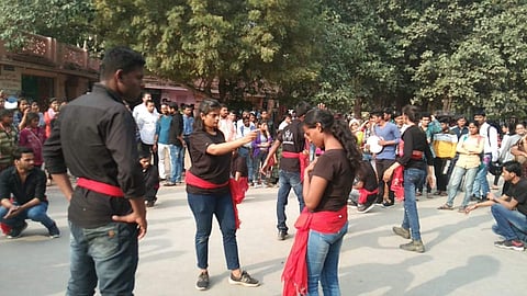 A scene from the Nukkad Natak| Pic: Aakansha