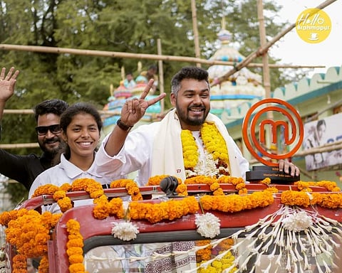 Abinas returning home | (Pic: Abinas Nayak)