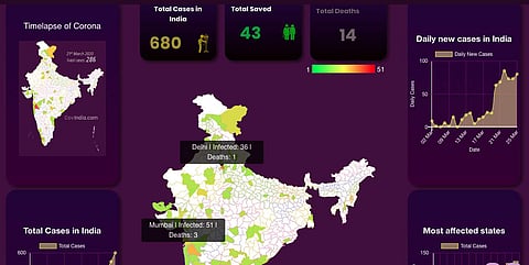 A screenshot of the site