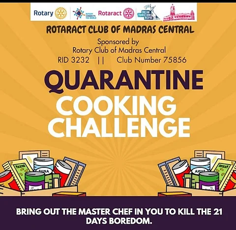 Quarantine Cooking Challenge poster