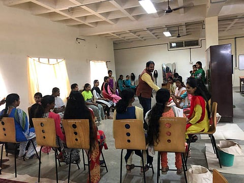 During the hair donation event