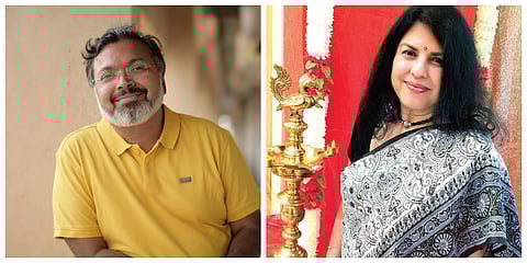 Devdutt Pattanaik and Chitra Banerjee Divakaruni | (Pic: Internet)