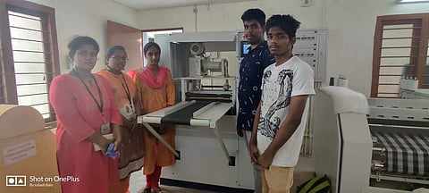 The students of GRG Polytechnic College developed this organic mask