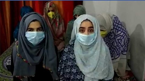 Screengrab from the video posted by the girls