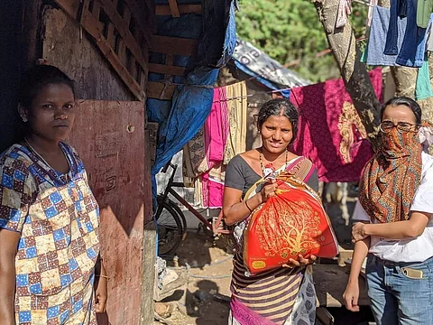 Each packet has ration for a week for one family (Pic: Team HundrAID)