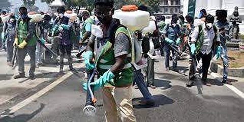 A sanitation worker