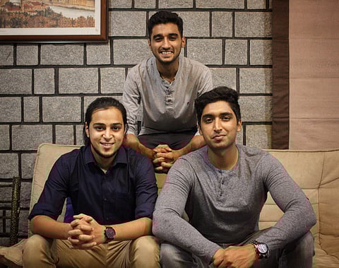 (From left) Zeeshan, Shehzar and Zufishan | Pics: Zeeshan Javid