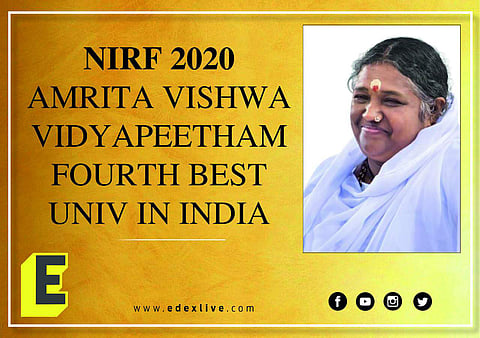Spiritual leader Mata Amritanandamayi Devi is the university's chancellor