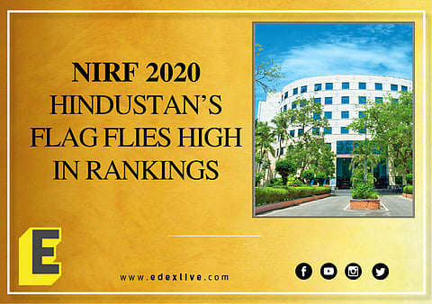 Hindustan and KCG have ranked well in NIRF 2020 (Pic: EdexLive)
