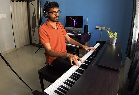 Likhith Dorbala doing what he does best | (Pic: Likhith Dorbala)