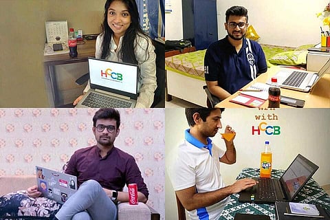Student who are interns at Coca Cola| Pic: HCCB