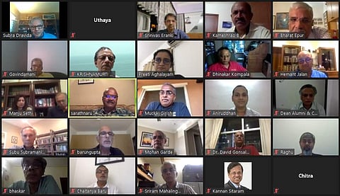 IITM Alumni taking part in the Video Conference Event to launch the programme