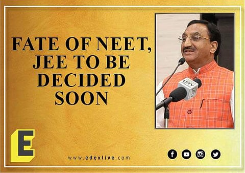 The hastag #postponeNEETJEE has been trending on Twitter (Pic: EdexLive)