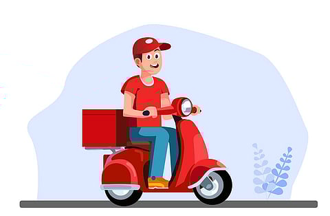 Delivering food | (Pic: Internet)
