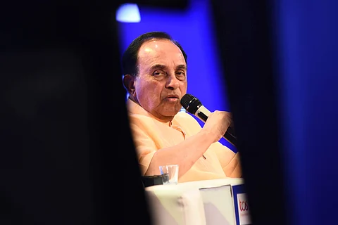 Dr Subramanian Swamy at ThinkEdu | Pic: Express