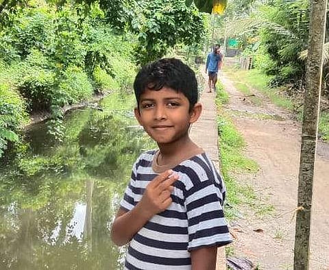 The child found his 1-year-old plant stolen