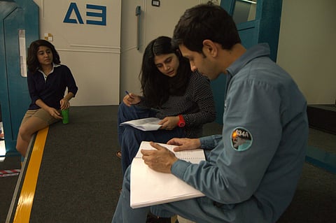 Arati Kadav working with the actors who played the lead role in Cargo movie (Source: Arati Kadav)
