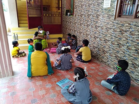 A micro class in session