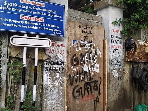 The walled up gate