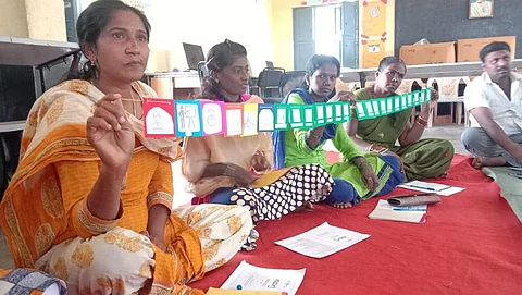 Teachers involved in the activities conducted by Mantra during their training programme