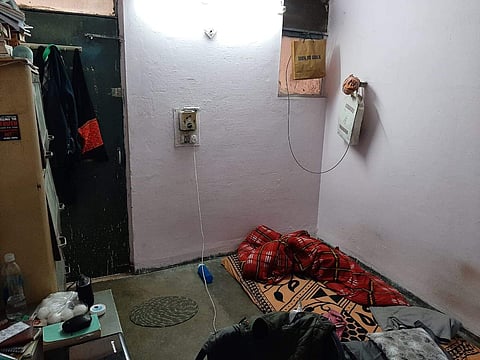 Balaji's room in Periyar Hostel