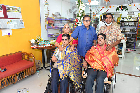 Sriram Ramesh and Sundar Ram Ramesh with their family (Pic: M S Ramesh)