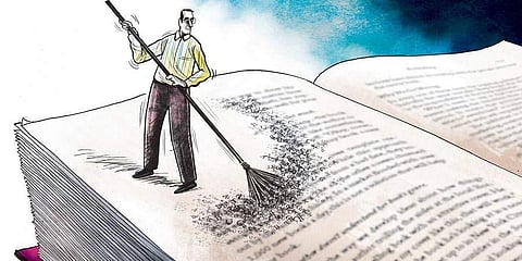 They are using their own published books with low-quality content | (Pic: Express)
