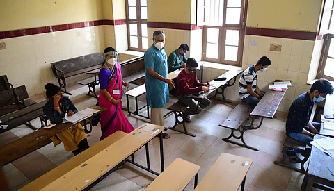 Karnataka Education Minister BC Nagesh at a College in Bengaluru (File Photo) | Pic: Express, Photo by Shriram BN