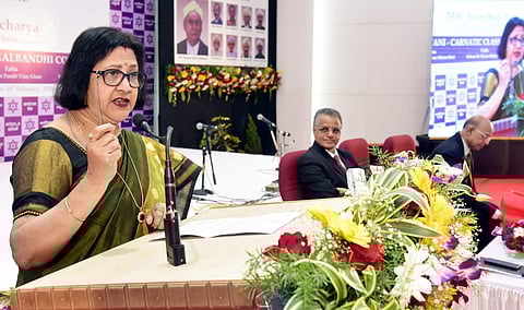 File photo of Arundhati Bhattacharya | (Pic: Express)
