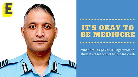 Group Captain Varun Singh in a letter that he wrote to the students of his school (Picture: Edexlive)