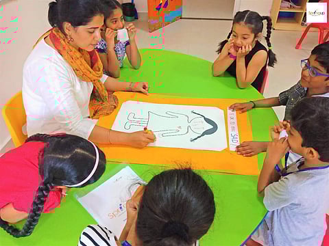 Anjali with kids | (Pic: SpringUP Leadership)
