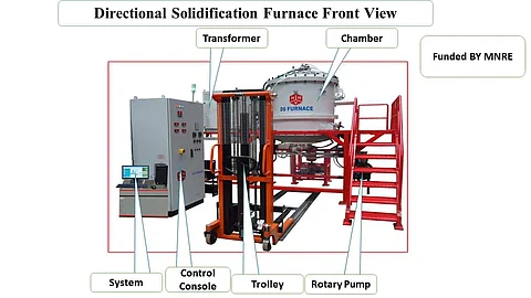 The DS Furnace which was used to create the silicon ingots | Pic: SSN