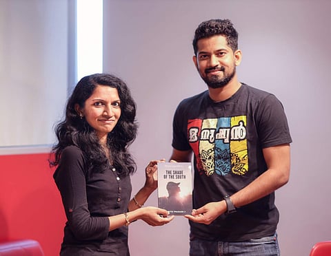 Amita with her novel that was published on January 28