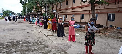 Students out NEET centre| (Pic: Express)