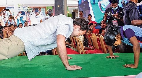 Rahul Gandhi during the session