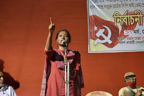 Dipsita during her campaign (Pics: Social Media)