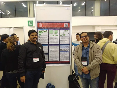 Dr Pawan Goyal with Dr Amrith Krishna | Pic: IIT KGP