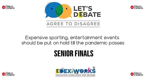 Taking out the competition, Odisha's Sai International School's Arush Sarma emerged the winner of the first edition of the debate | Pic: Edex Live