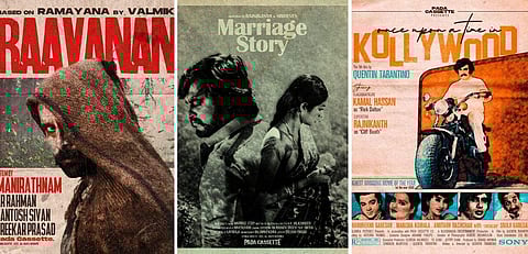 Some of the posters created by Bharanidharan and his team | Pics: Pada Cassette