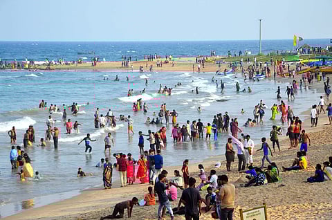Rushikonda Beach in Visakhapatnam | Pic: Express