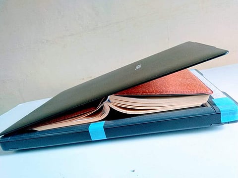 Prakash can read aloud from scanned book and documents | Pics: Paracelete Image Labs