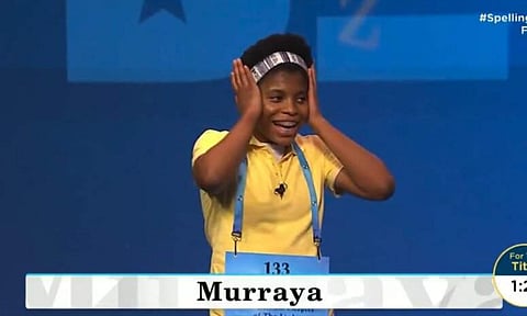 Zaila Avante-garde and the word that got her the trophy!(Pic: thespun.com)