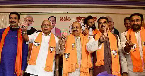 Yediyurappa and Bommai (Pic: Twitter)