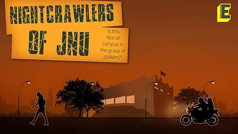 JNU has always been an open campus where other people also come in. But things have taken an ugly turn now (Pic: EdexLive)