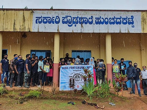 Ride For Cause team plans to set a small library and Science laboratory for kids (Pictures: Facebook)