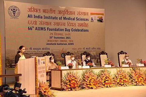The 66th Foundation Day celebrations being marked at AIIMS Delhi | Pic: AIIMS Delhi