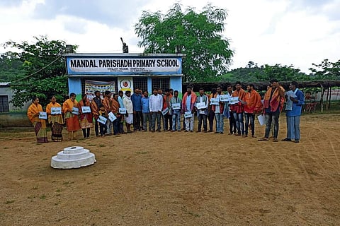 Rangaiah Kaderla is the Headmaster of Mandal Parishadh Primary School | Pics: Rangaiah Kaderla