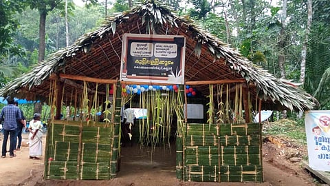Student study centre erected by the tribal community | Pic: Courtesy of Anver K