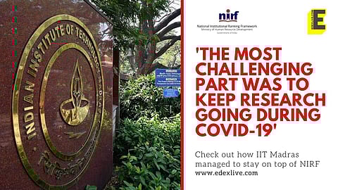 The IIT had scored 83.88 and 85.31 in the NIRF 2019 and NIRF 2020 ranking, respectively (Pic: EdexLive)
